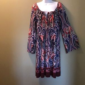 INC Tunic Bell Sleeve Empire waist Dress